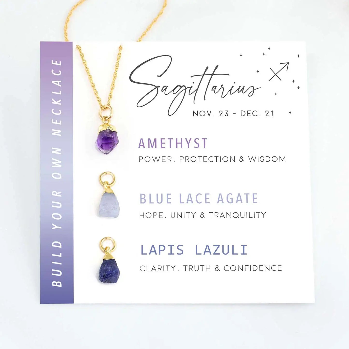 Zodiac Birthstone - Build Your Own Necklace Set