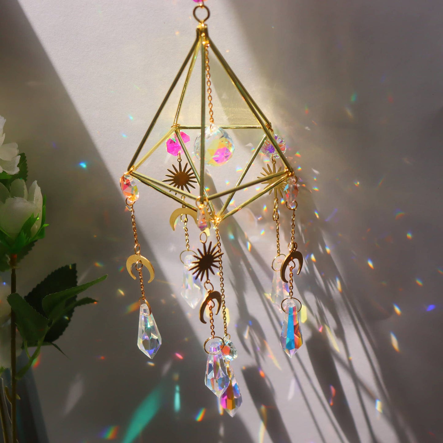 Sparkling Prism Sun Catcher (Sun & Moon)