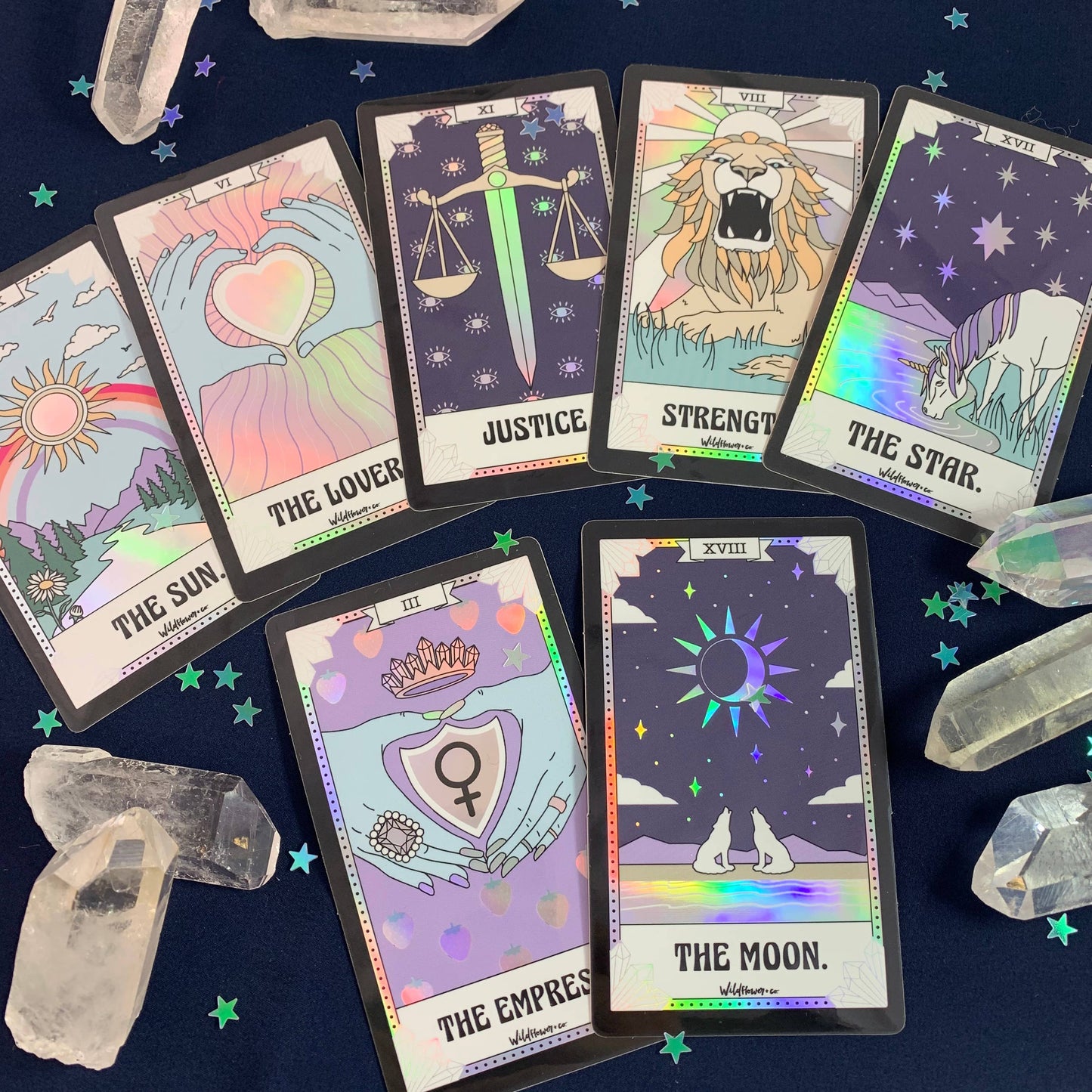 Tarot Card Sticker - Moon