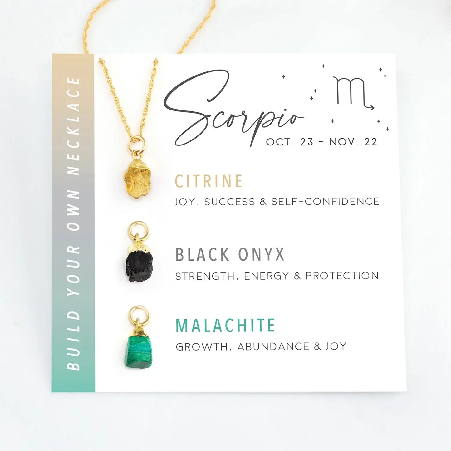 Zodiac Birthstone - Build Your Own Necklace Set