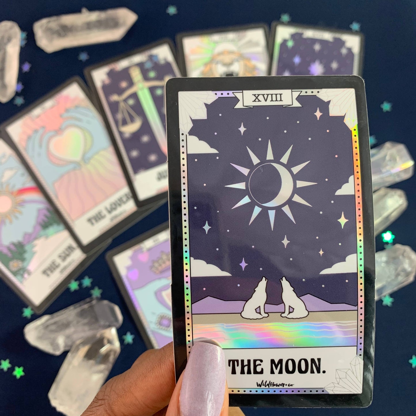 Tarot Card Sticker - Moon