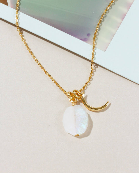 Celestial Being Necklace- Moonstone