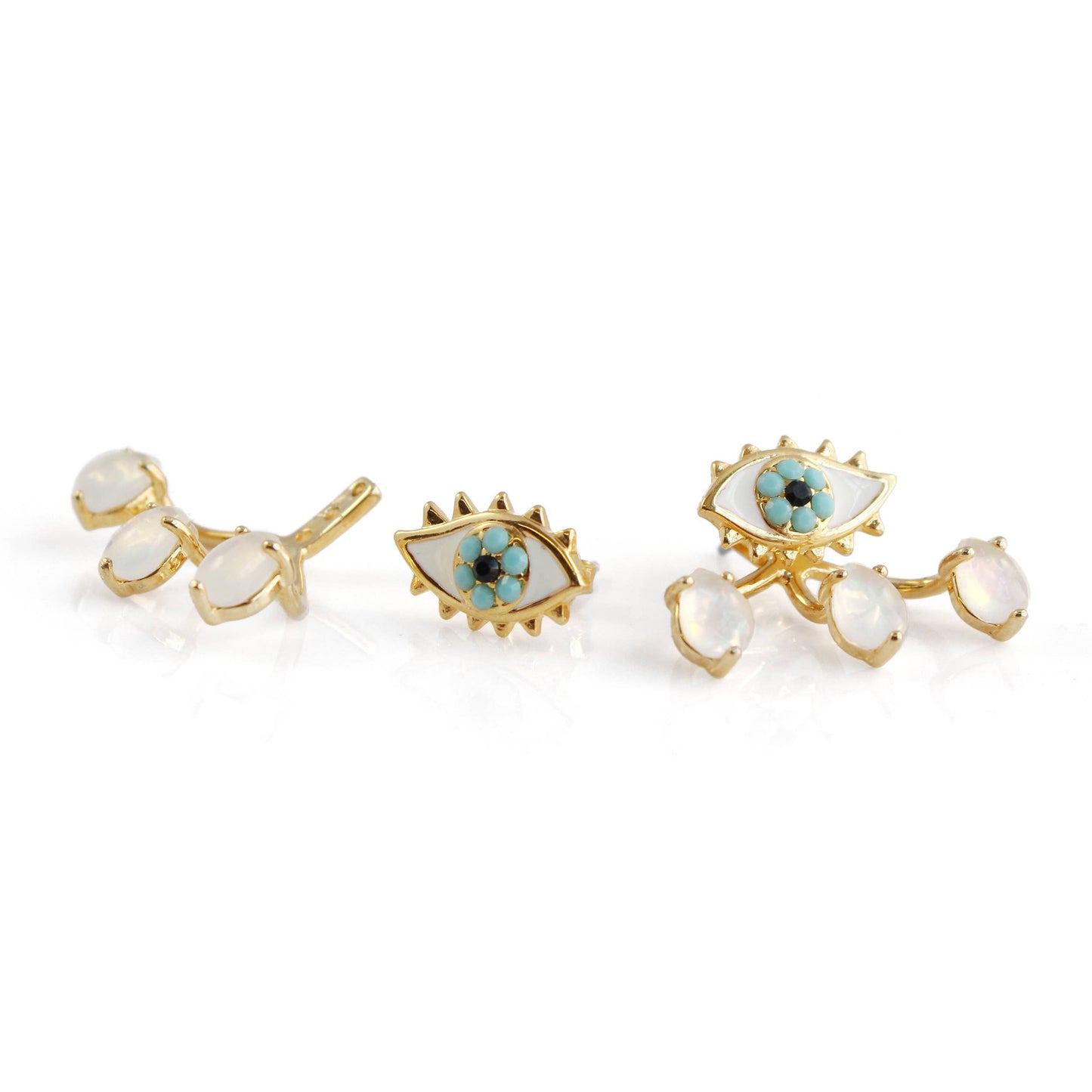Earrings - Eye Studs & Jackets