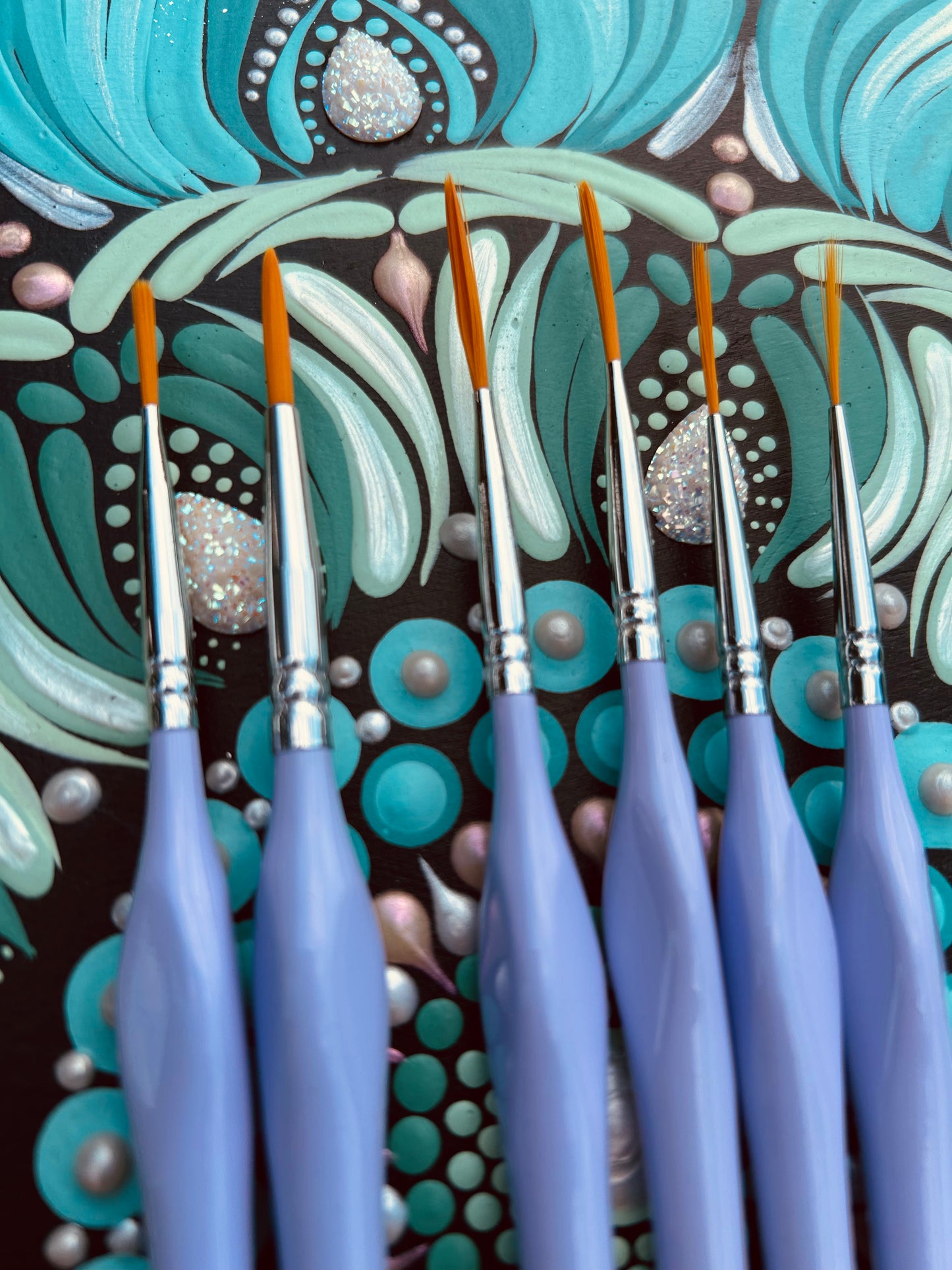 Mandala Artist Brush Set – 6 Piece