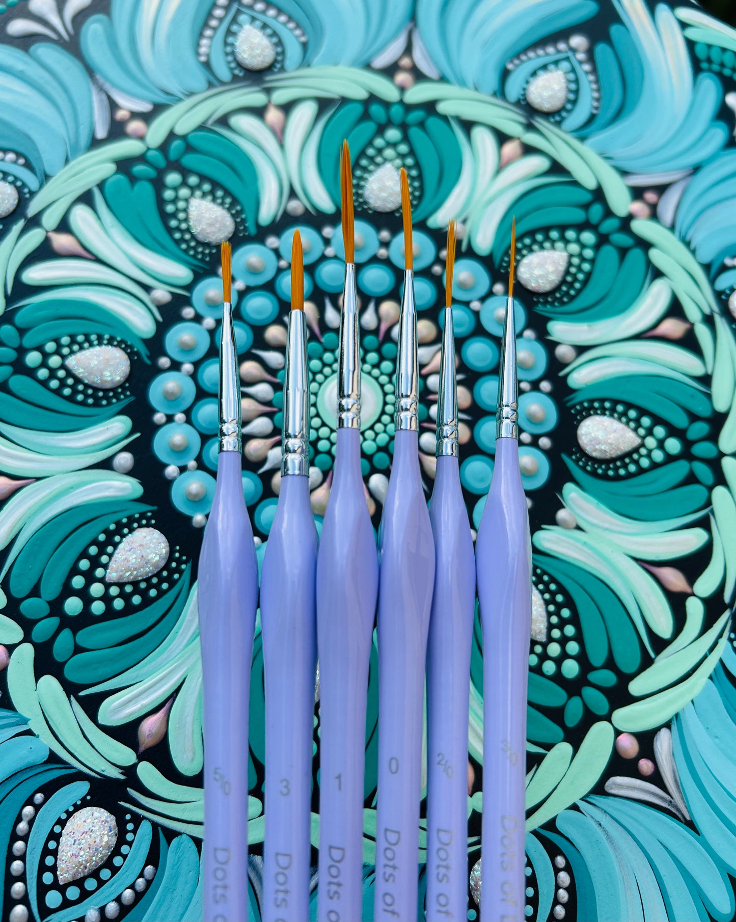 Mandala Artist Brush Set – 6 Piece