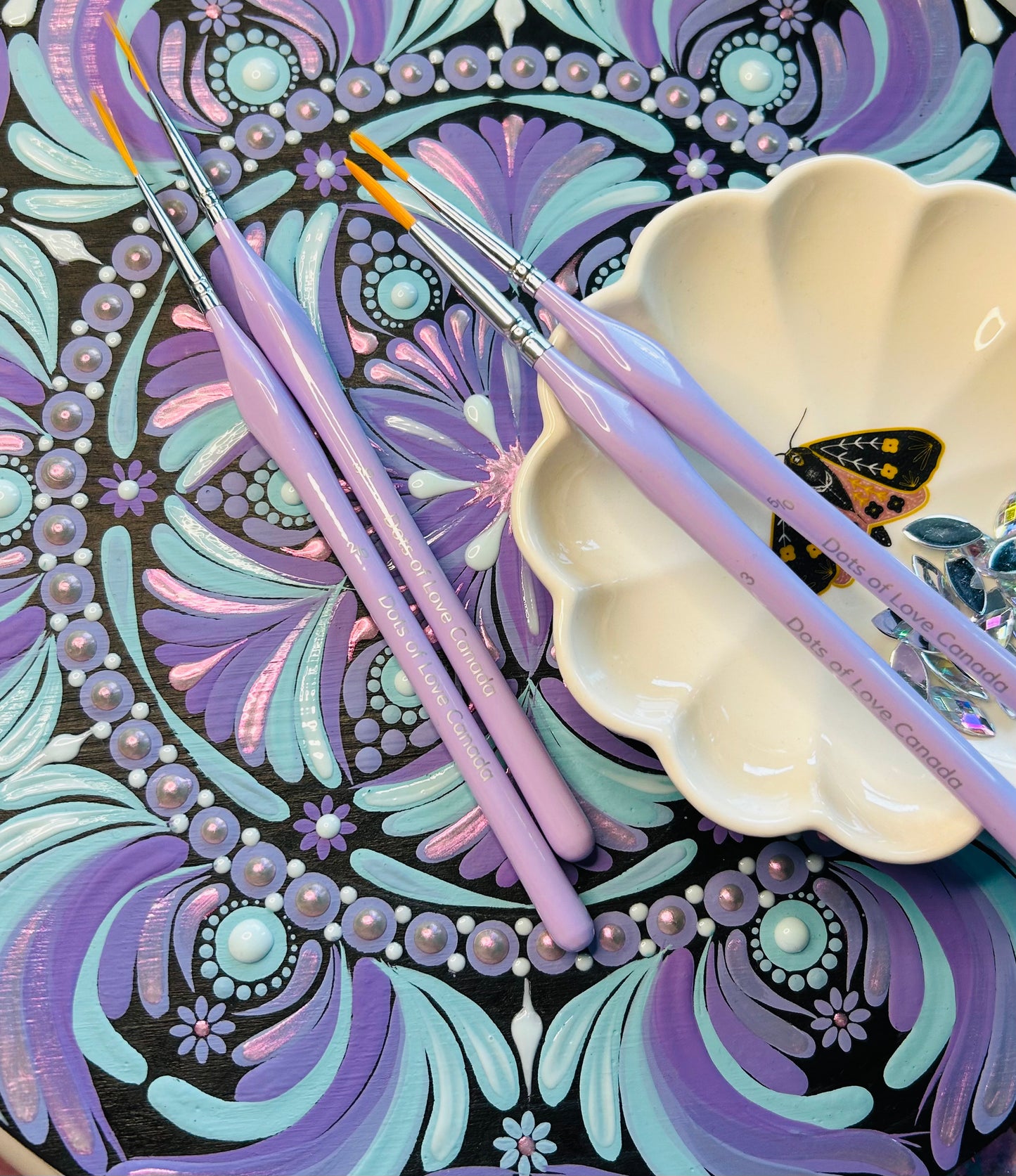 Mandala Artist Brush Set – 6 Piece