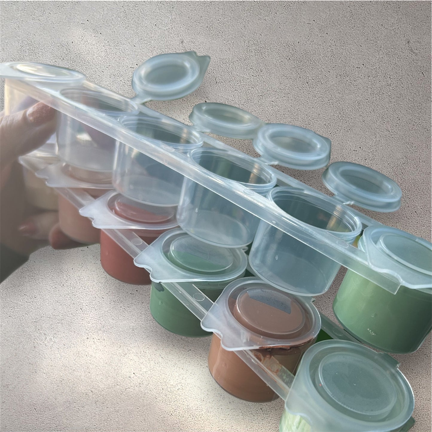 XL Empty Paint Pots 15ml 6-strip