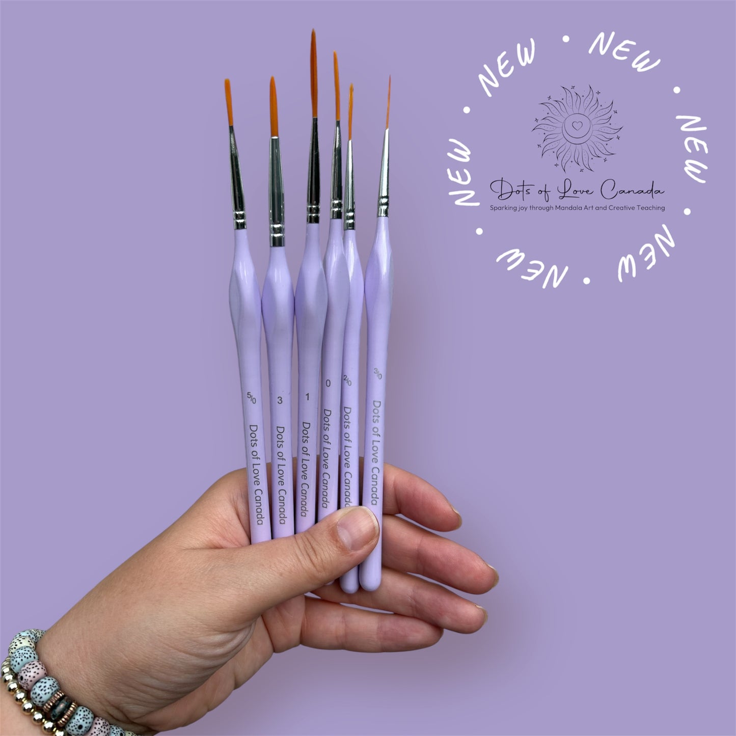 Mandala Artist Brush Set – 6 Piece
