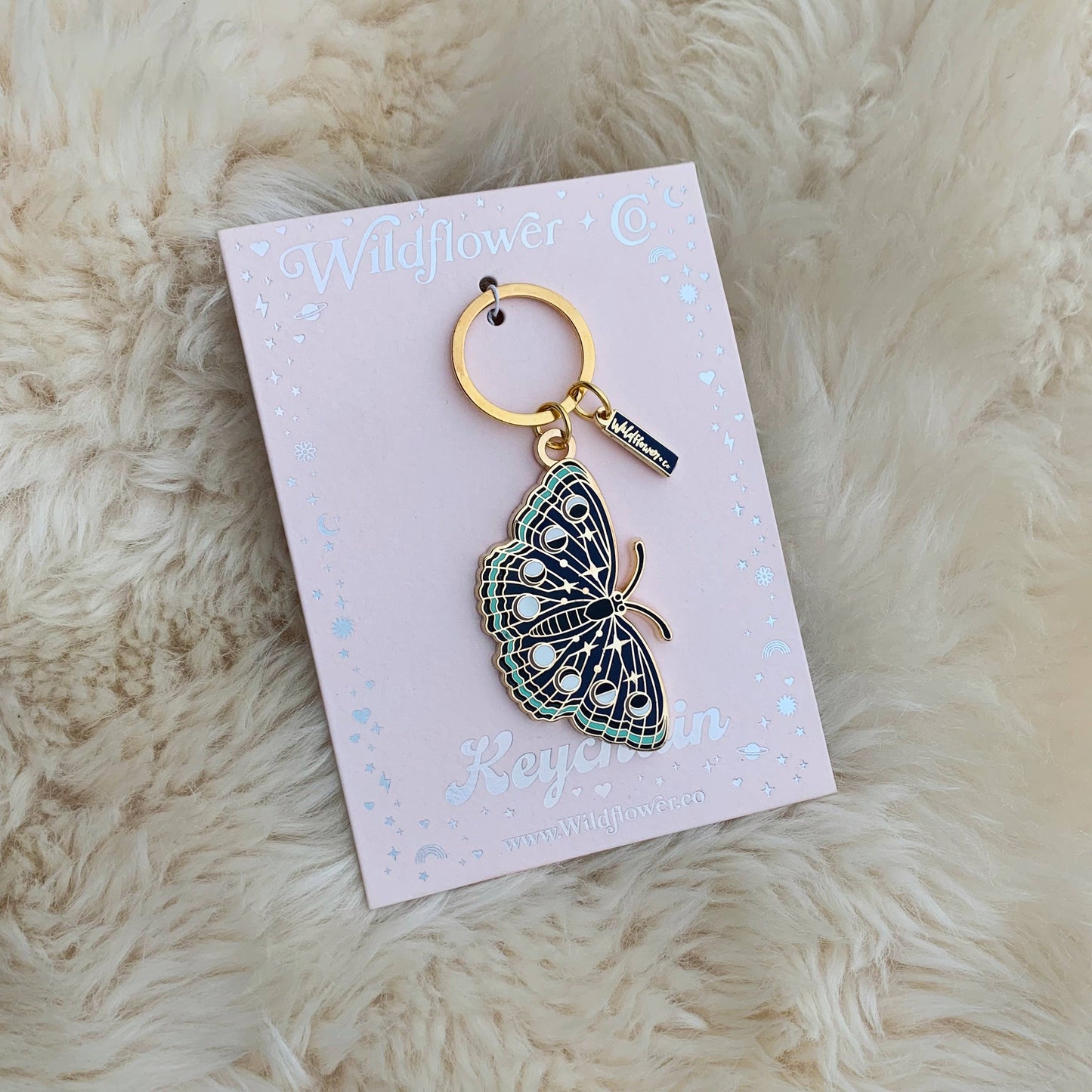Night Butterfly Keychain