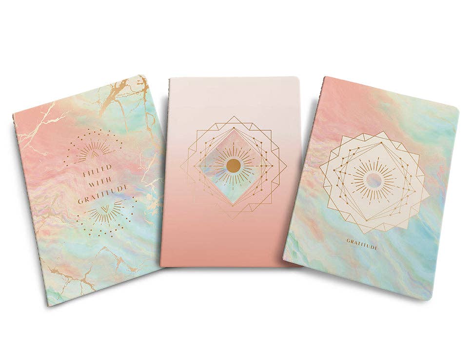 Gratitude Sewn Notebook Collection (Set of 3)