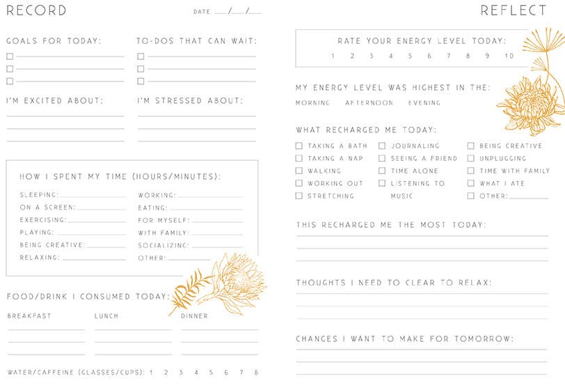 Recharge: A Day and Night Reflection Journal