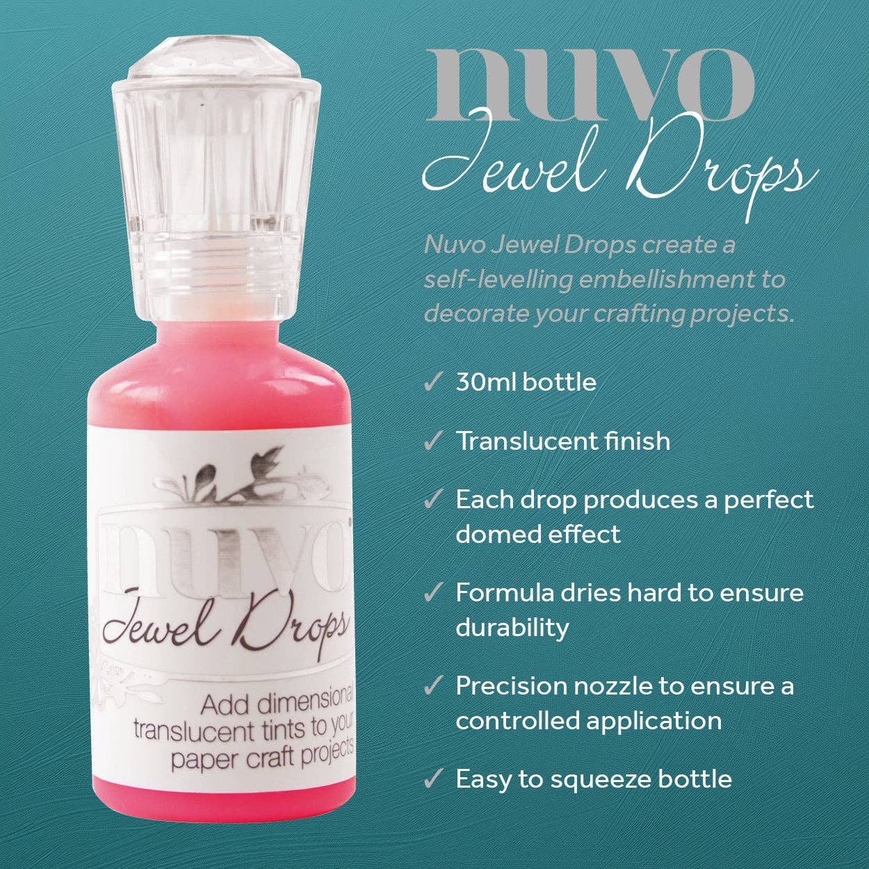 Nuvo Jewel Drops – 6-Colour Bundle (Watermelon Wonder, Honeysuckle, Aqua Plains, Orange Marmalade, Key Lime, Sea Breeze)