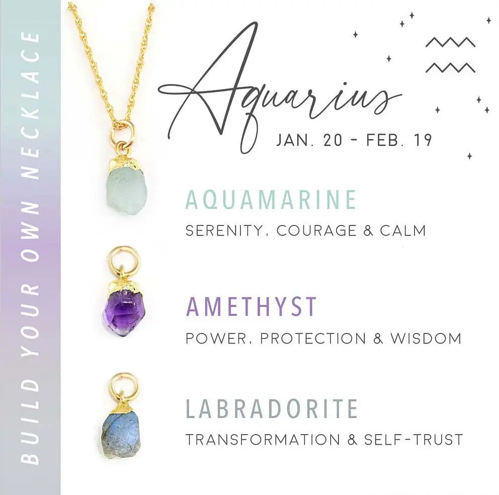 Zodiac Birthstone - Build Your Own Necklace Set