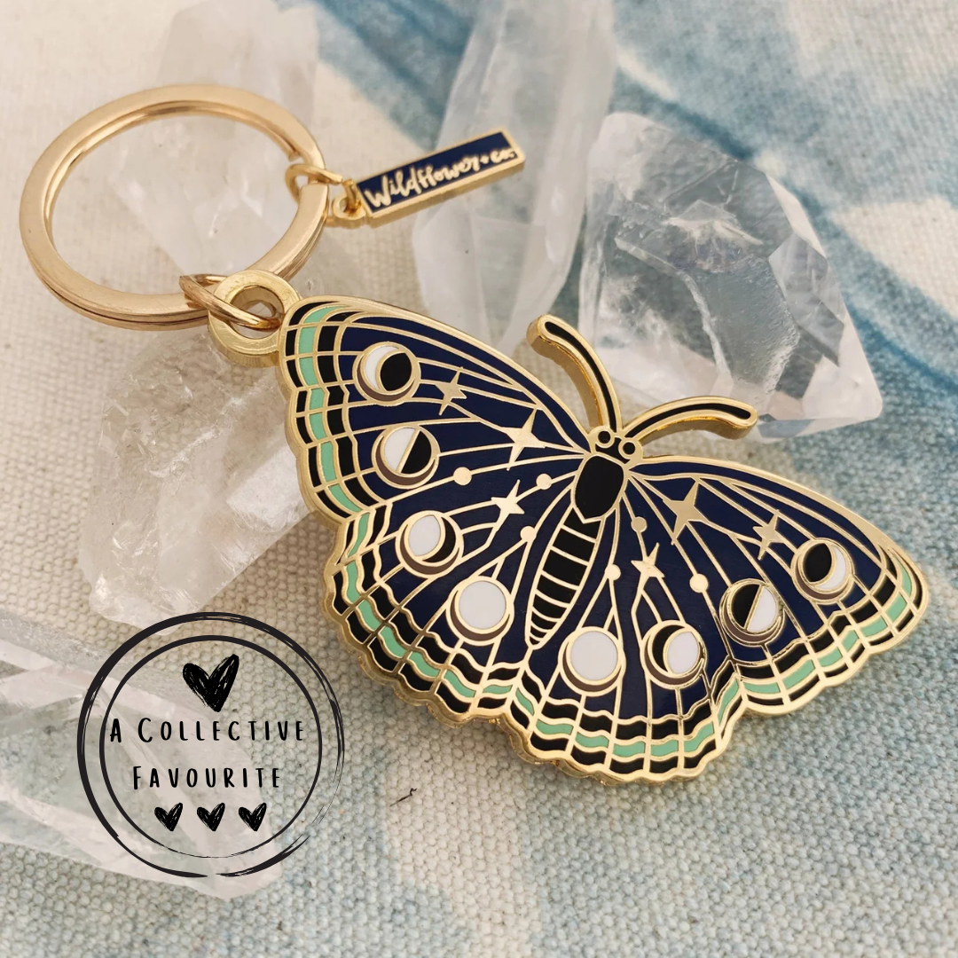 Night Butterfly Keychain