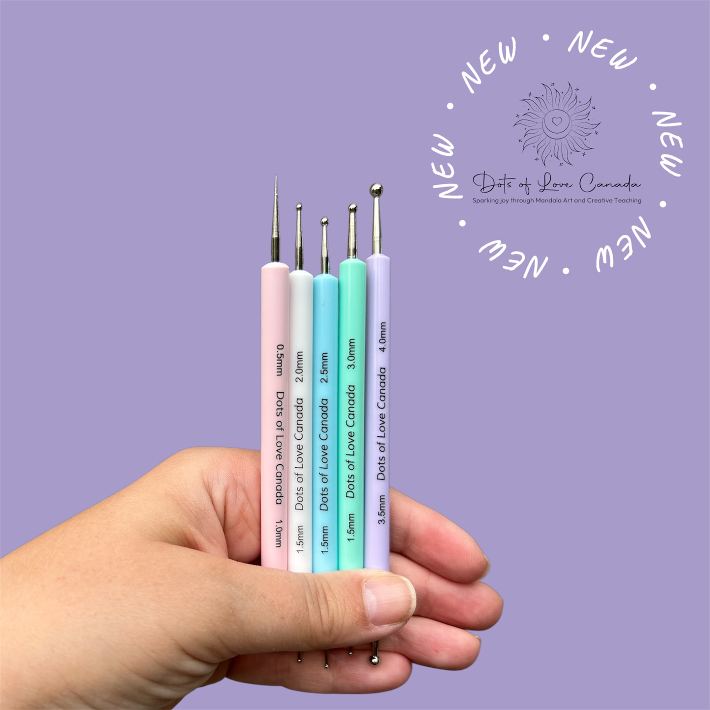 Mandala Dotting Stylus Set – 5 Piece