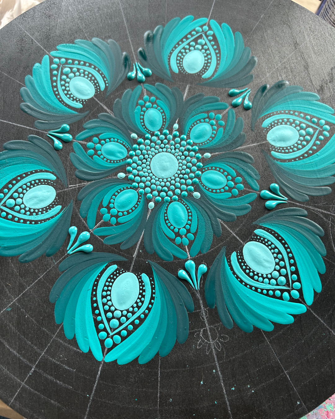 Studio Tuesdays: Mandala Dot & Brush Painting