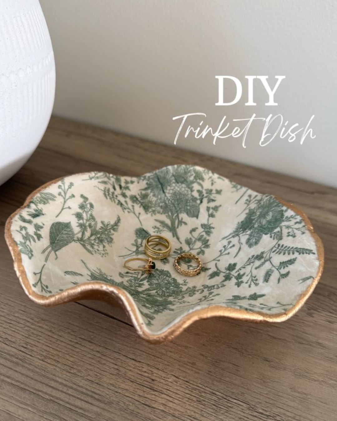 Studio Tuesdays: Decoupage Trinket Dish + Upcycling