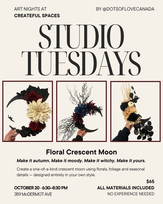 Studio Tuesdays: Floral Crescent Moon