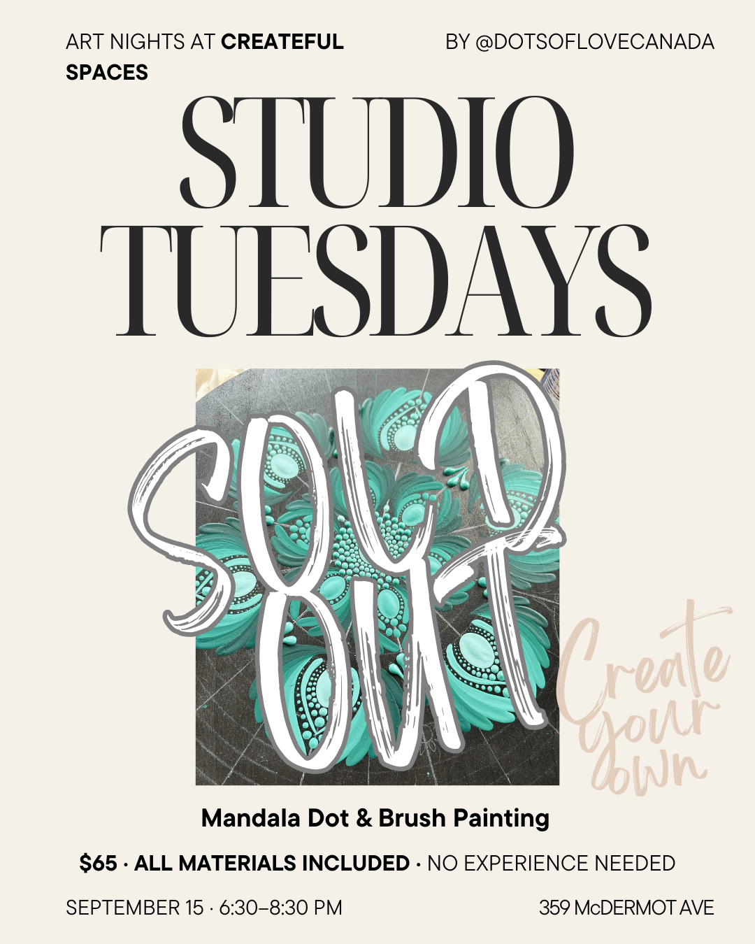Studio Tuesdays: Mandala Dot & Brush Painting